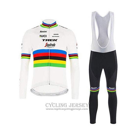 2020 Cycling Jersey UCI World Champion Trek Segafredo Long Sleeve And Bib Tight